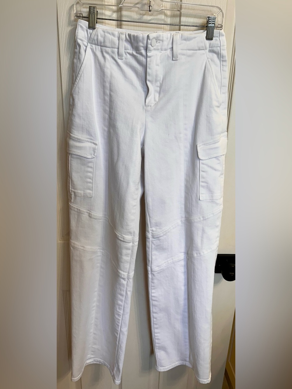L'AGENCE Brooklyn High Rise Utility Wide-Leg White Pants NWOT - Picture 2 of 5